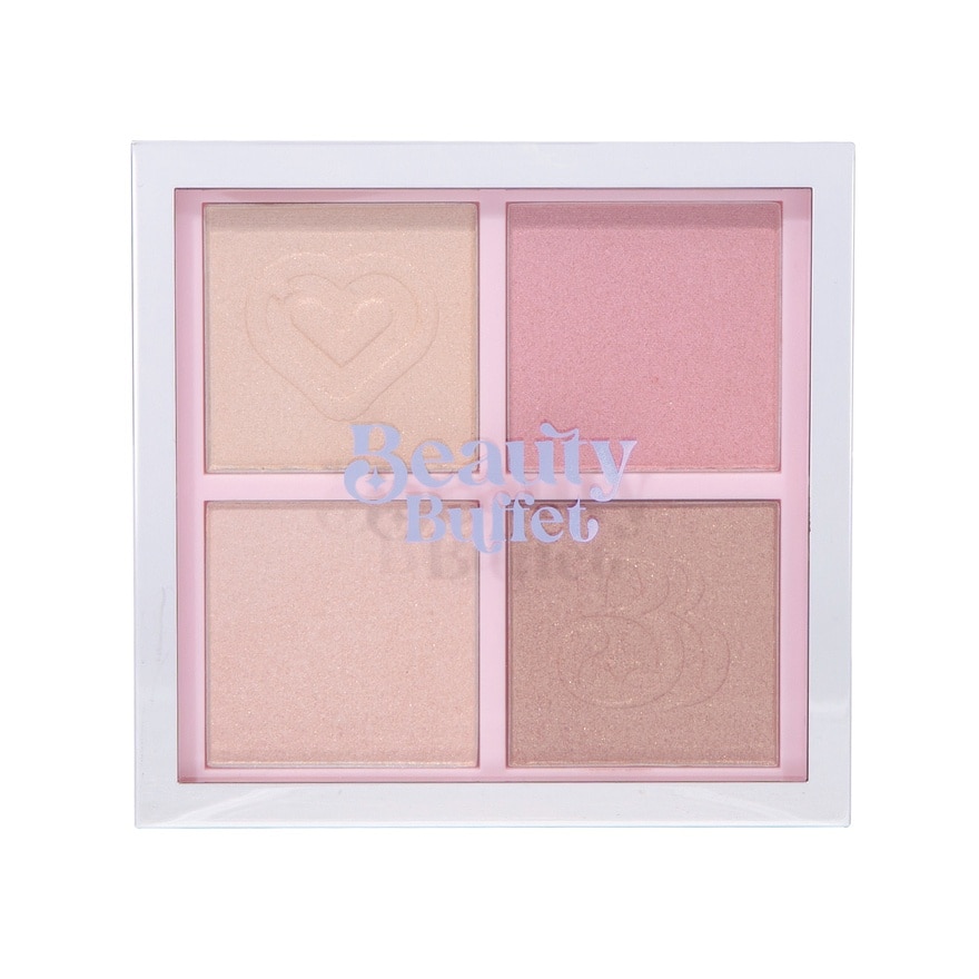 Beauty Buffet Crystals Palette Highlighter 18g.