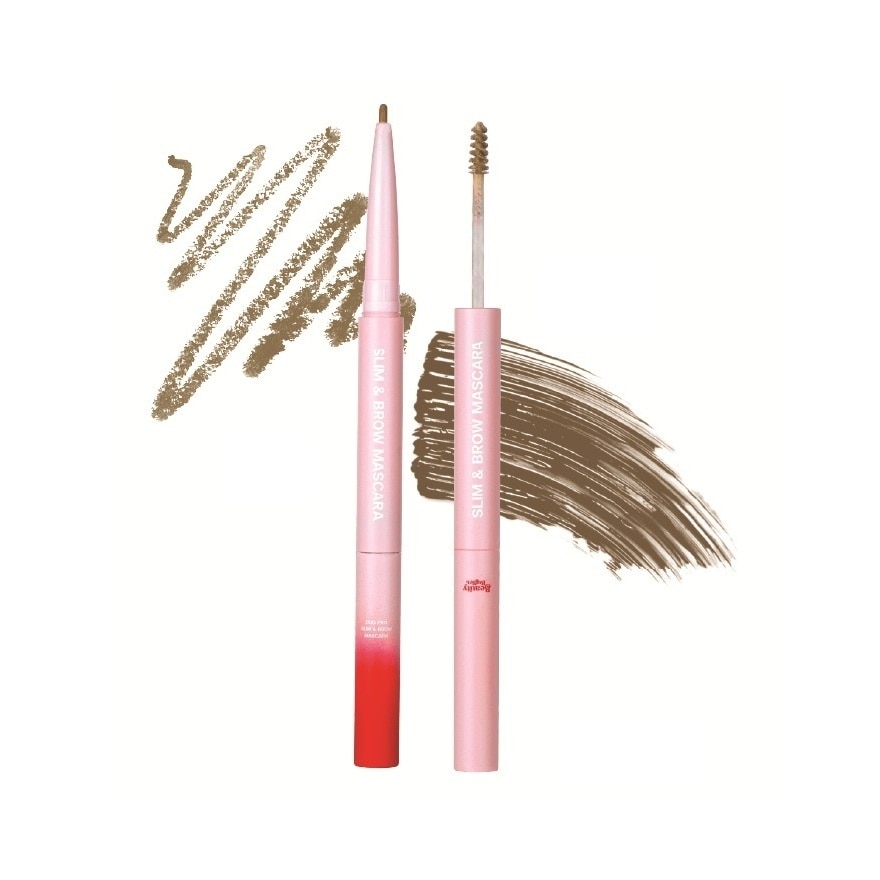 Beauty Buffet Duo Pro Slim  Brow Mascara 1.1g. 01 Milk Tea Brown