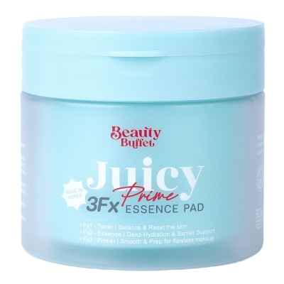 Beauty Buffet - บิวตี้ บุฟเฟต์ จูซี่ ไพรม์ ทรีเอฟเอ็กซ์ ทราย มี เอสเซนส์ แพด 80แผ่น