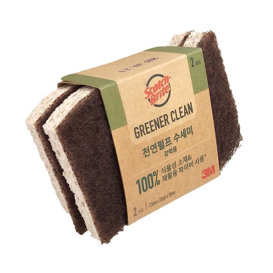 Scotch Brite Cellulose Sponge with Scrubbing Pad General Cleaning 2 Pcs/Pack