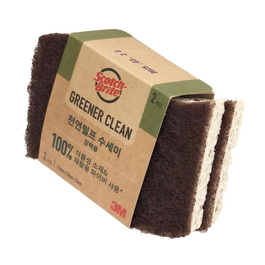 Scotch Brite Cellulose Sponge with Scrubbing Pad General Cleaning 2 Pcs/Pack