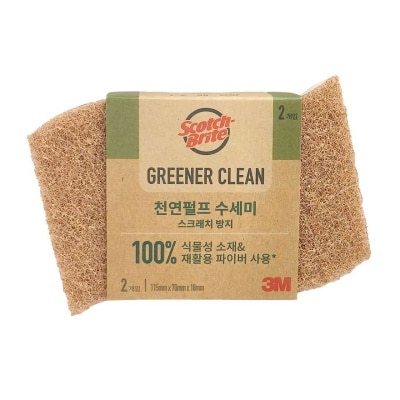 Scotch-Brite - Scotch Brite Greener Clean Cellulose Sponge 2 Pc/Pack