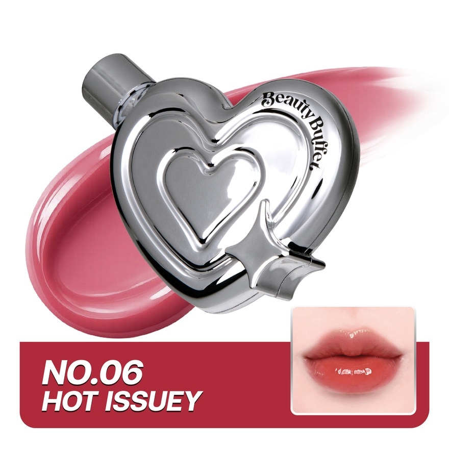Beauty Buffet Liptok Glassy Tint 4g. 06 Hot Issuey