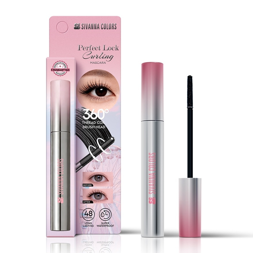 Sivanna Colors Perfect Lock Curling Mascara 7g. Black
