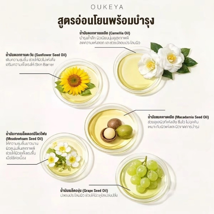 Oukeya Grape Glow Body Oil 130ml.