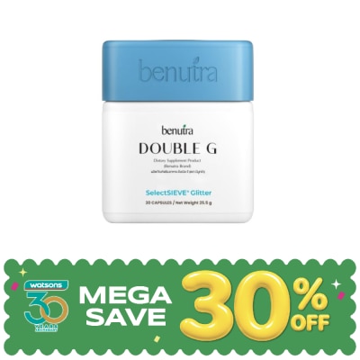 Benutra บีนูทรา ดับเบิล จี 30 แคปซูล (ผลิตภัณฑ์เสริมอาหาร) image