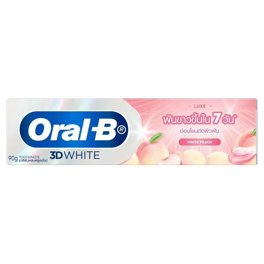 Oral-B Toothpaste 3DWhite Luxe White Peach 90 G. image