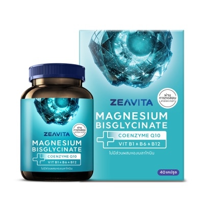 Zeavita ซีวิต้า แมกนีเซียม บิสไกลซิเนต พลัส 40 แคปซูล image