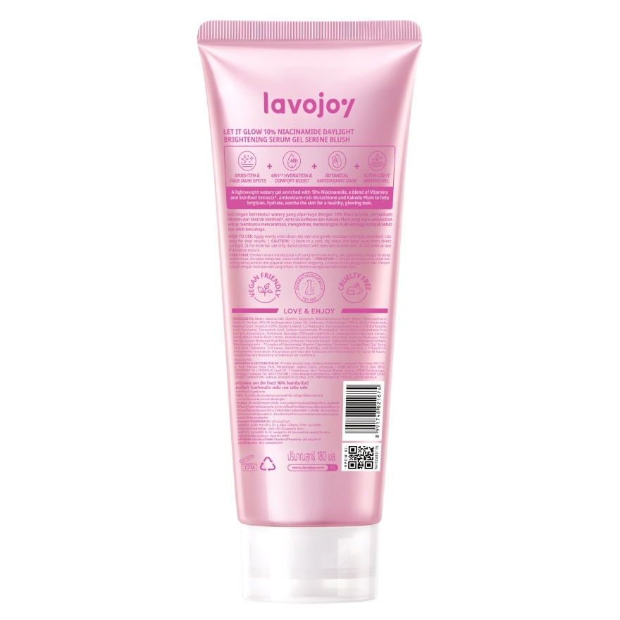 Lavojoy Let It Glow 10 Niacinamide Brightening Serum Gel 180 Ml. image
