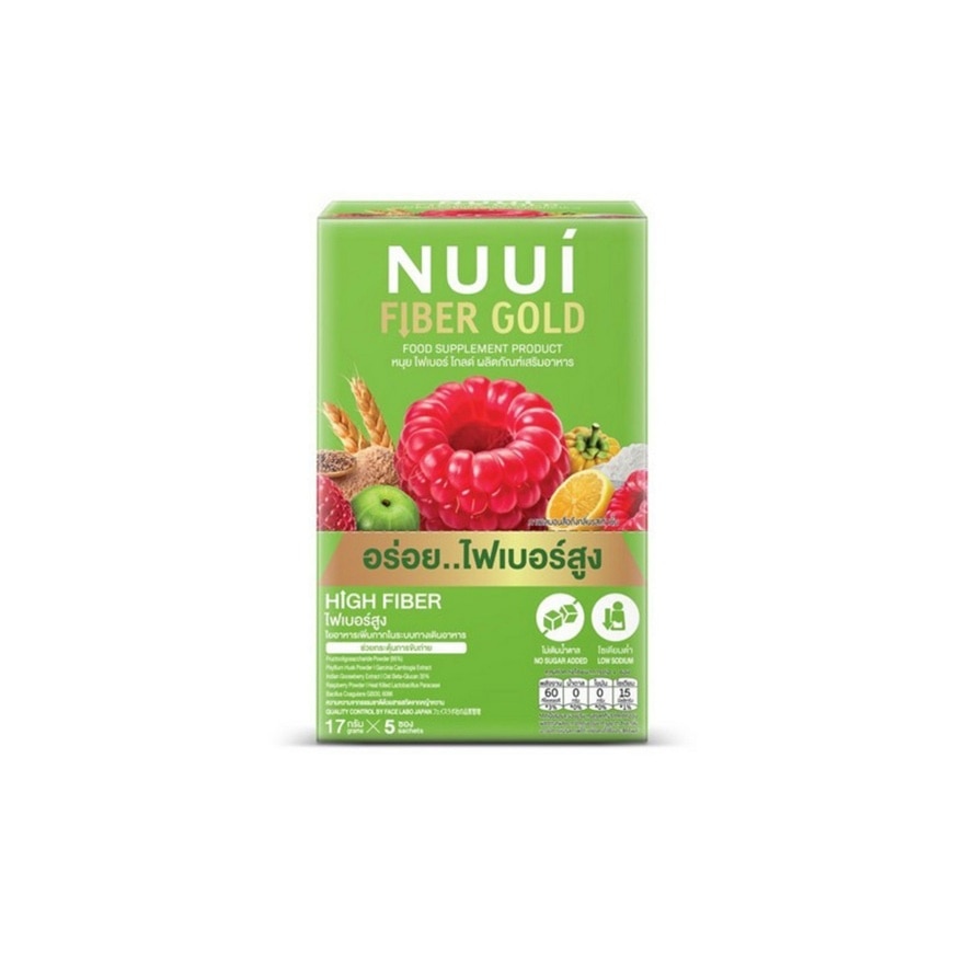 หนุย ไฟเบอร์ โกลด์ 17 กรัม x 5 ซอง image