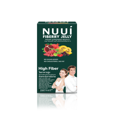 NUUI - หนุย ไฟเบอร์เจลลี่ 25 กรัม x 6 ซอง image