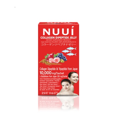 NUUI - หนุย คอลลาเจนไดเปปไทด์ เจลลี่ 25กรัม x6ซอง image