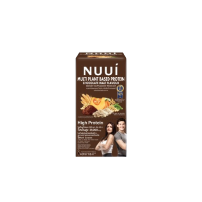 NUUI - หนุย โปรตีนพืช ช็อก มอลต์ 40กรัมx6ซอง image