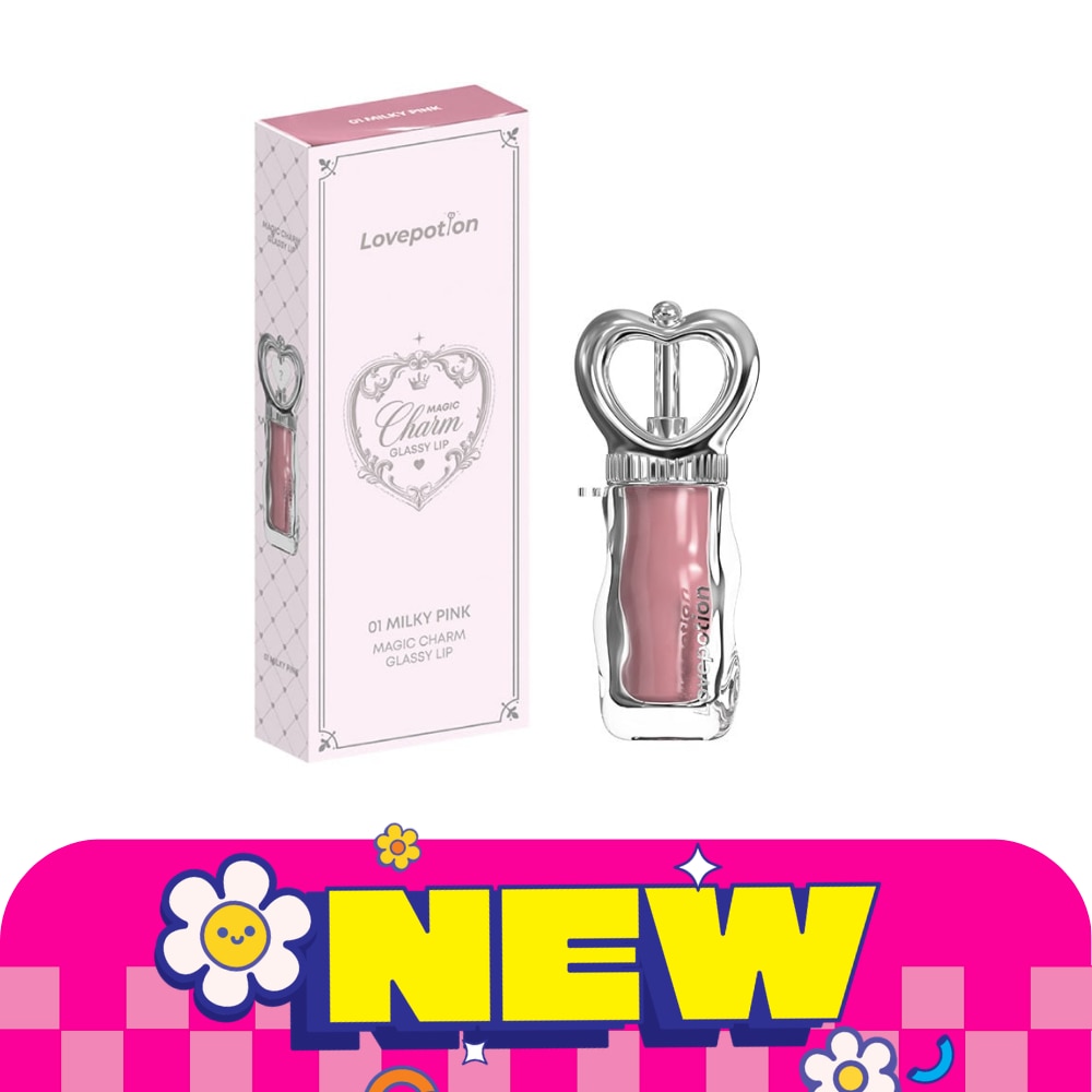 Love Potion Magic Charm Glassy Lip 2.5g. 01 Milky Pink image