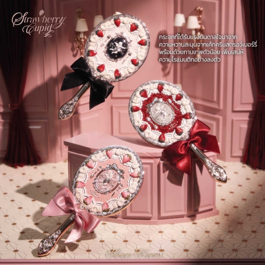 Flower Knows Strawberry Hand Mirror Milk 1pcs. image