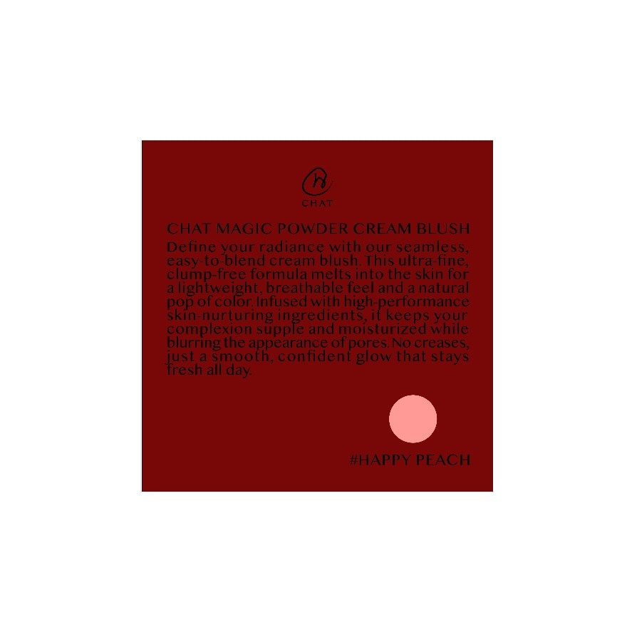 Chat Magic Powder Cream Blush 2.5ml. Happy Peach image
