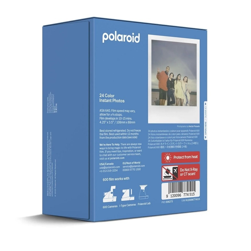 โพลารอยด์ คัลเลอร์ ฟิล์ม ฟอร์ 600 ทริปเปิล แพ็ก image