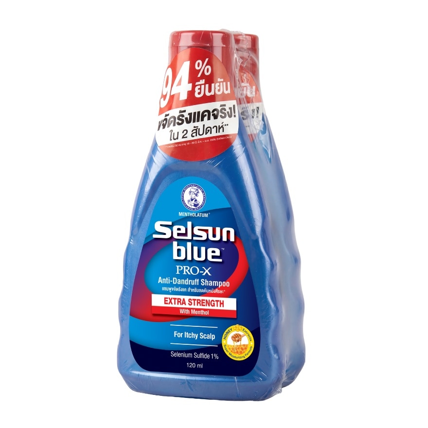 Selsun Blue Extra Strength Pro-X Anti Dandruff Shampoo 120 ml. - Twin Pack image