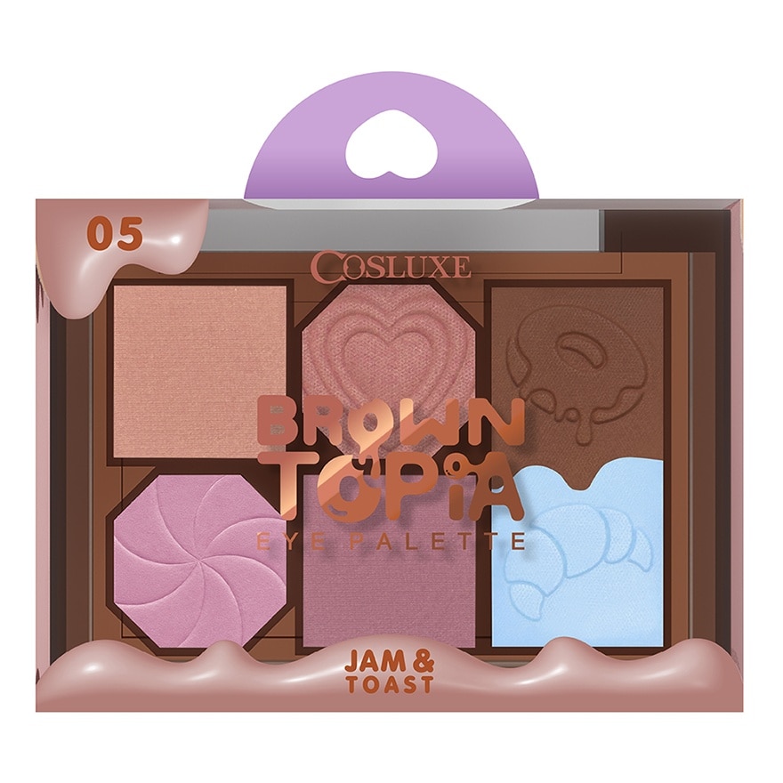Cosluxe Browntopia Eye Palette 5.7g. 05 Jam Toast image
