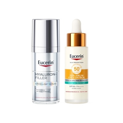 Eucerin - ยูเซอริน อีพิเซลีน เซรั่ม 30 มล. + ยูเซอริน ซัน เซรั่ม ออย คอนโทรล 30 มล. image