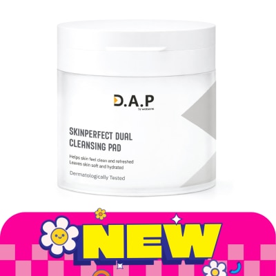Dermaction Plus by Watsons ดี เอ พี บาย วัตสัน สกินเพอร์เฟกต์ ดูอัล คลีนซิ่ง แพด 70แผ่น image