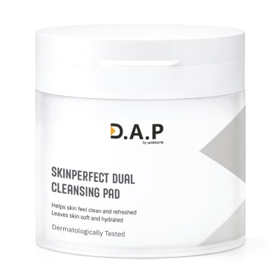 Dermaction Plus by Watsons - ดี เอ พี บาย วัตสัน สกินเพอร์เฟกต์ ดูอัล คลีนซิ่ง แพด 70แผ่น image