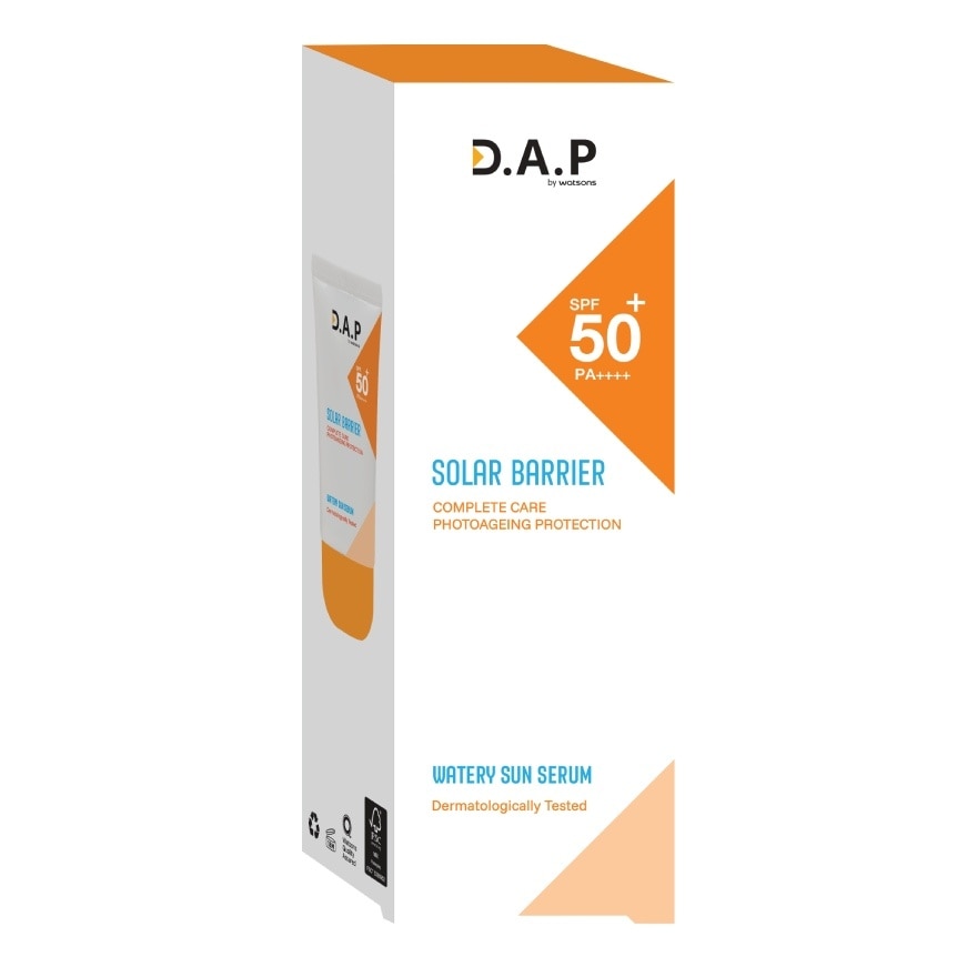 ดี เอ พี บาย วัตสัน โซล่าร์ แบริเออร์ วอเทอรี่ ซัน เซรั่ม SPF50+ PA++++ 40มล. image