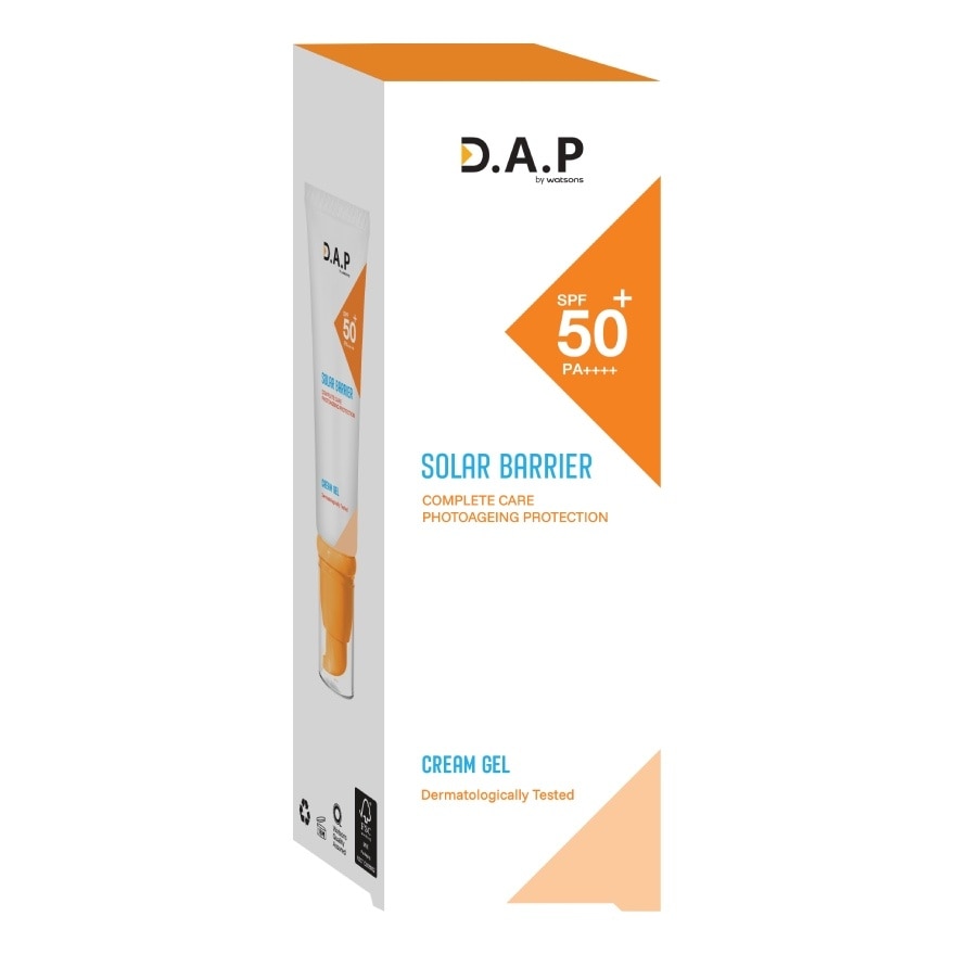 D.A.P by Watsons Solar Barrier Cream Gel SPF50+ PA++++ image