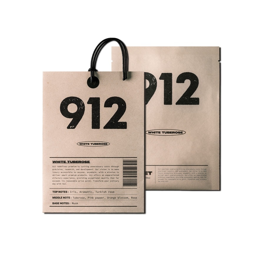 912 Sachet Air Fresheners 1pcs. White Tuberose image