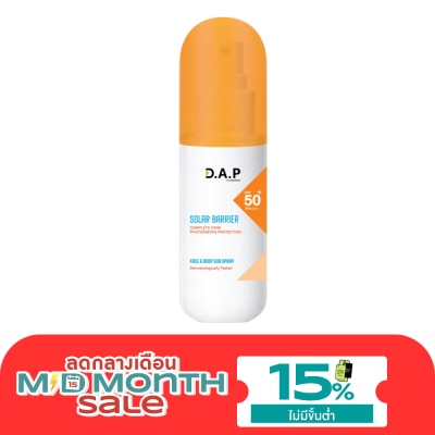 Dermaction Plus by Watsons D.A.P by Watsons Solar Barrier Face Body Sun Spray SPF50+ PA++++ 90ml. image