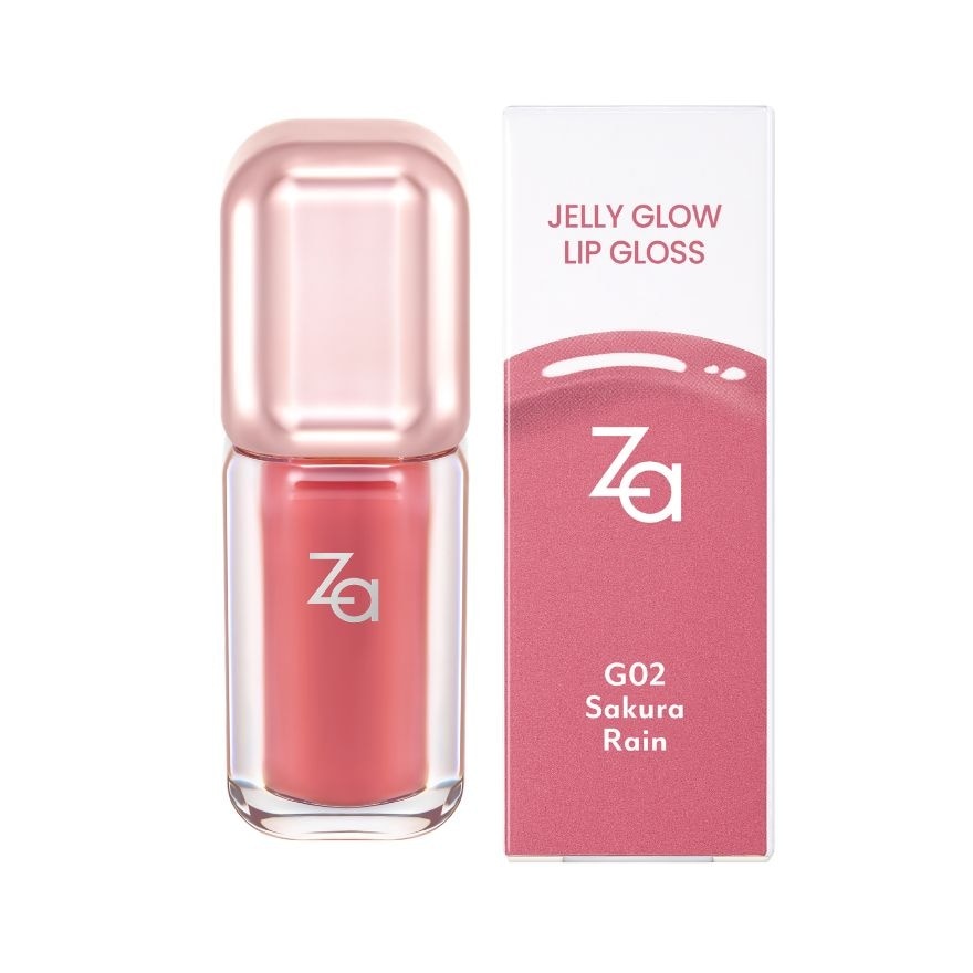 Za Jelly Glow Lip Gloss 3.2g. G01 Moonlit Mirage image
