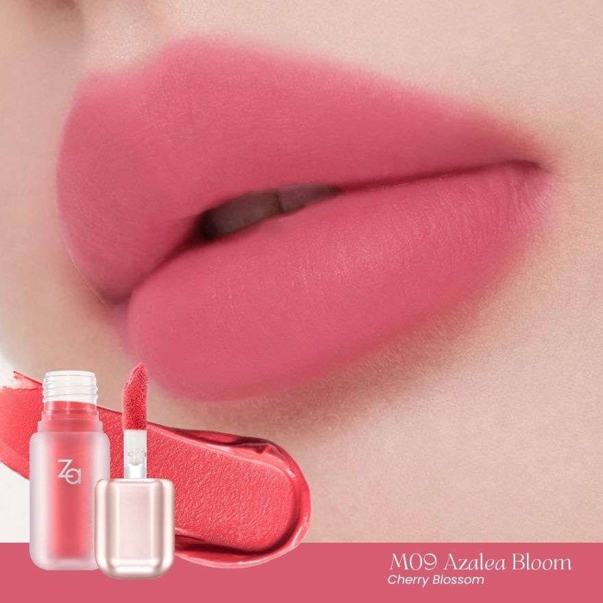 Za Velvet Matte Lip Gloss 3.2g. M04Grapefruit Dawn image