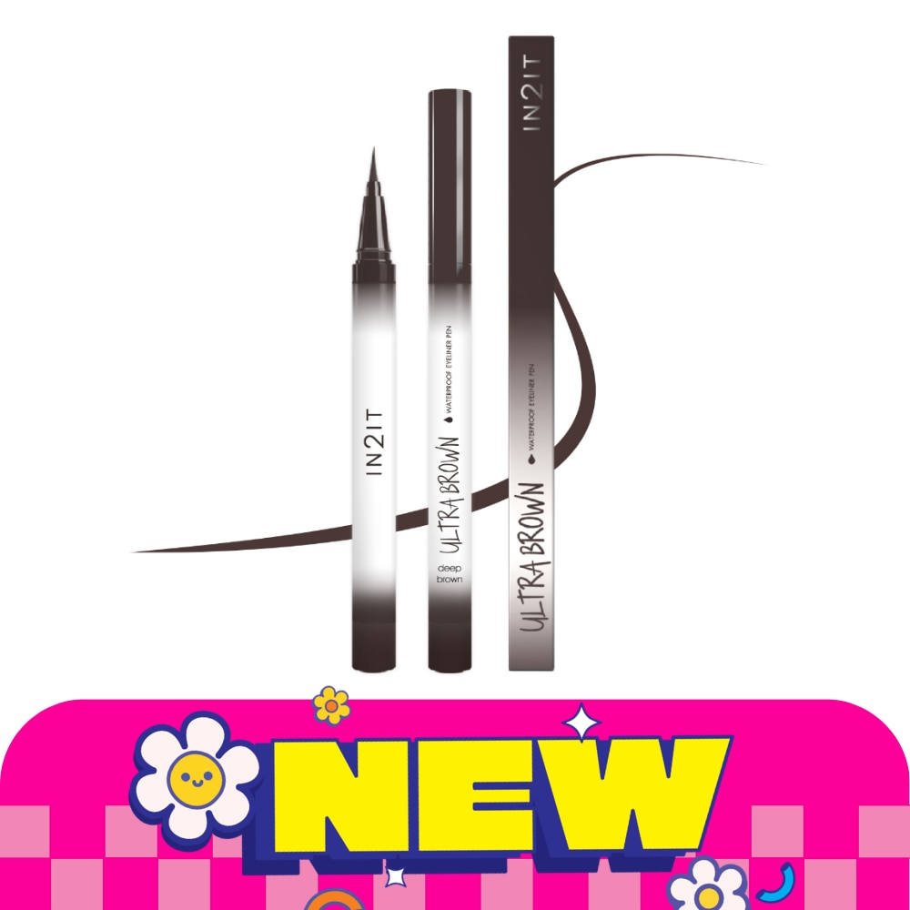 In2It Ultrabrown Waterproof Eyeliner Pen 0.7g. EUB102 Deepbrown image