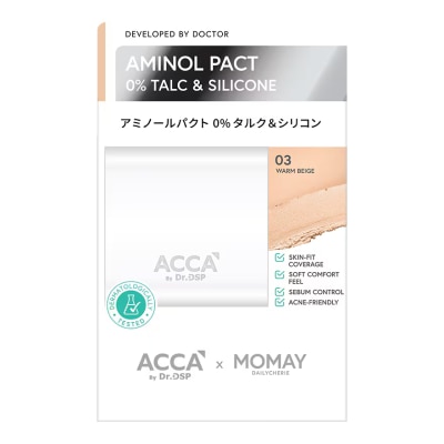 Acca - ACCA by Dr.DSP X MOMAY Aminol Pact 0 Talc  Silicone 12g 03 Warm Beige image