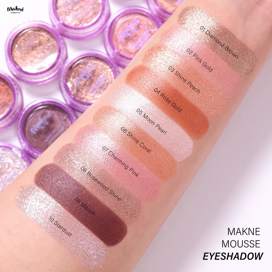 Makne Mousse Eyeshadow 2g. 01 Diamond Brown image