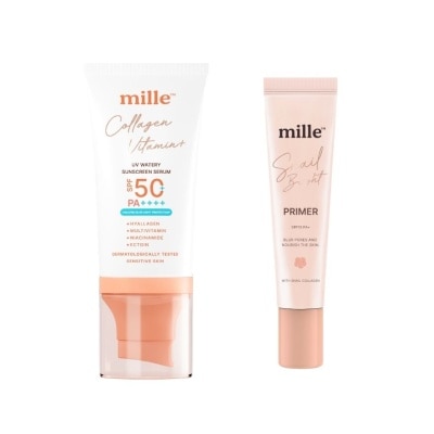 Mille - Mille Value Pack Collagen Vitamin Sunscreen 40ml. + Snail Bright Primer SPF15PA++ 15g image