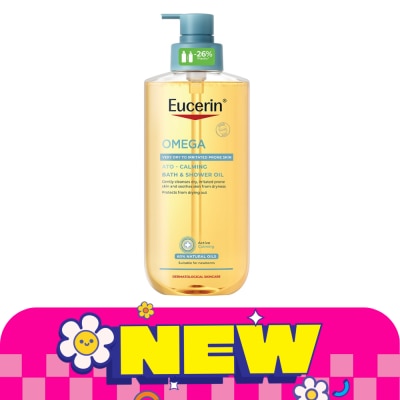 Eucerin ยูเซอริน โอเมก้า อะโท คาล์มมิ่ง บาธ แอนด์ ชาวเวอร์ ออยล์ 400 มล. image