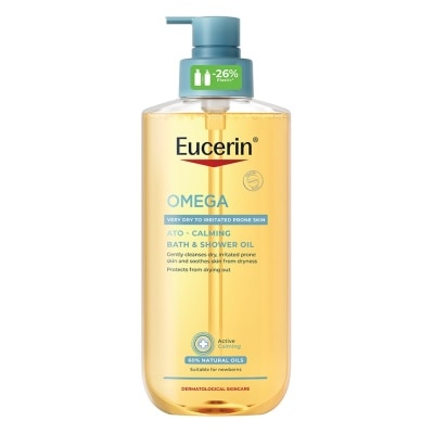 Eucerin - ยูเซอริน โอเมก้า อะโท-คาล์มมิ่ง บาธ แอนด์ ชาวเวอร์ ออยล์ 400 มล. image