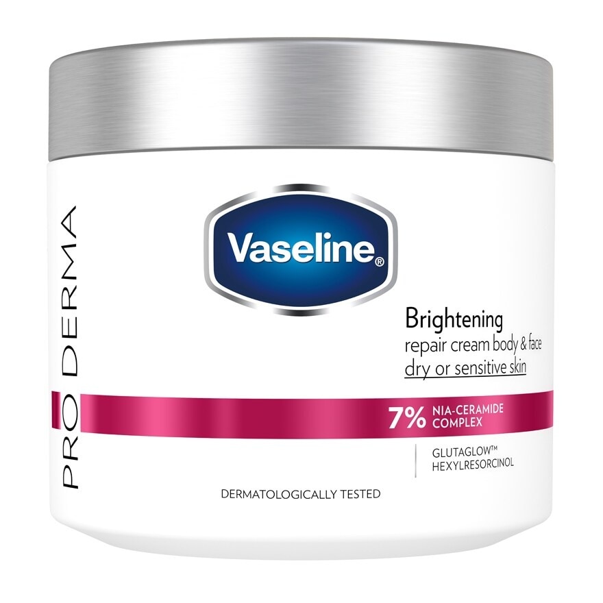 Vaseline Pro Derma Brightening Repair Cream Body Face 360 G. image