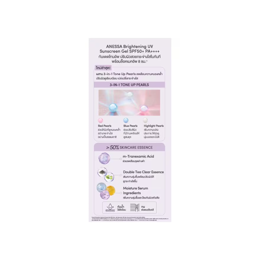Anessa Brightening UV Sunscreen Gel NA SPF 50+ PA++++ 90 G. Free 40 G. image