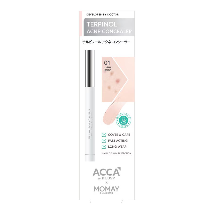 ACCA by DrDSP เอ็กซ์โมเม เทอร์พินอลแอคเน่คอนซีลเลอร์ 1.5g 01 ไลท์เบจ image