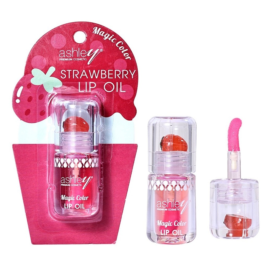 Ashley Magic Color Lip Oil 3g. 01 Strawberry image