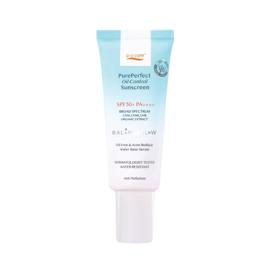 PO Care Pure Perfect Oil Control Sunscreen SPF50+ PA++++ 40 Ml. image