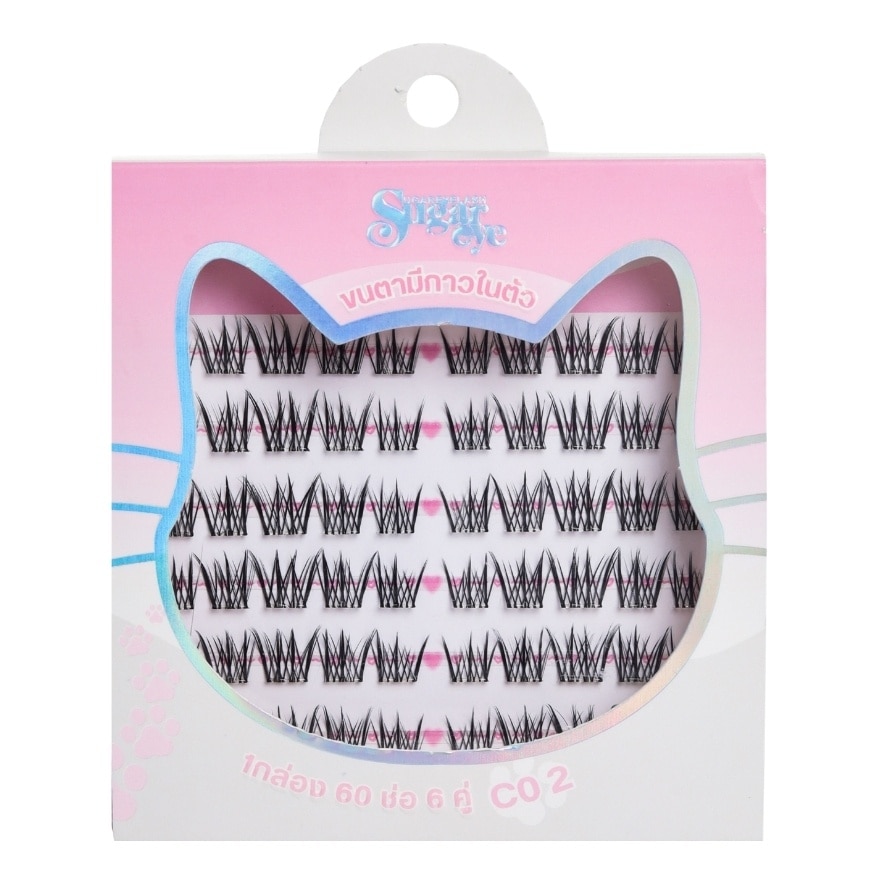 Sugareye Self-adhesive Eyelashes 6pairs. C02 image