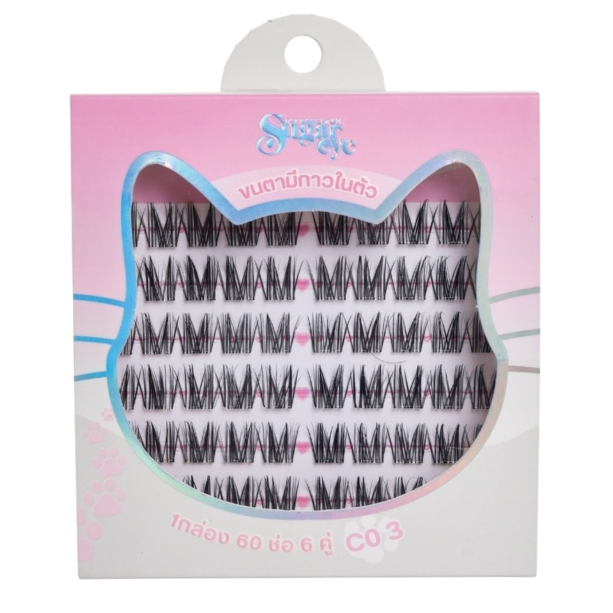 Sugareye Self-adhesive Eyelashes 6pairs. C03 image