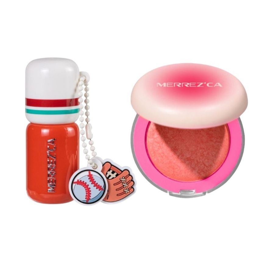 Merrezca Value Pack Turn On Blush 3g. 07 Kickoff + Lasting Round Lip 3g. 07 Playoff image