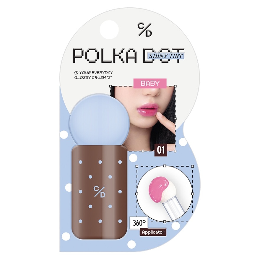 Cathy Doll Polka Dot Shiny Tint 3g. 01 Baby image
