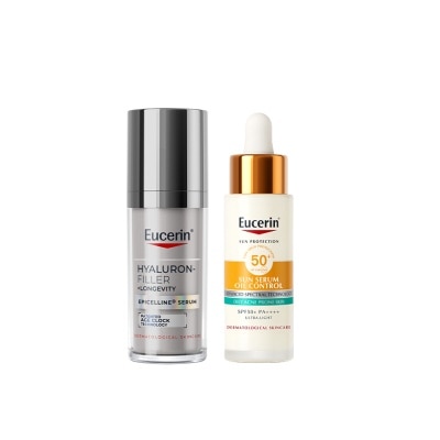 Eucerin - Eucerin Hyaluron Filler +Longevity Epicelline Serum 30ml. + Sun Serum Oil Control SPF image