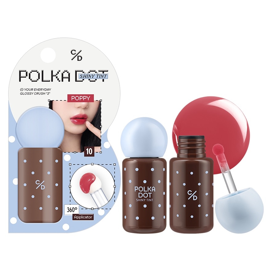 Cathy Doll Polka Dot Shiny Tint 3g. 10 Poppy image