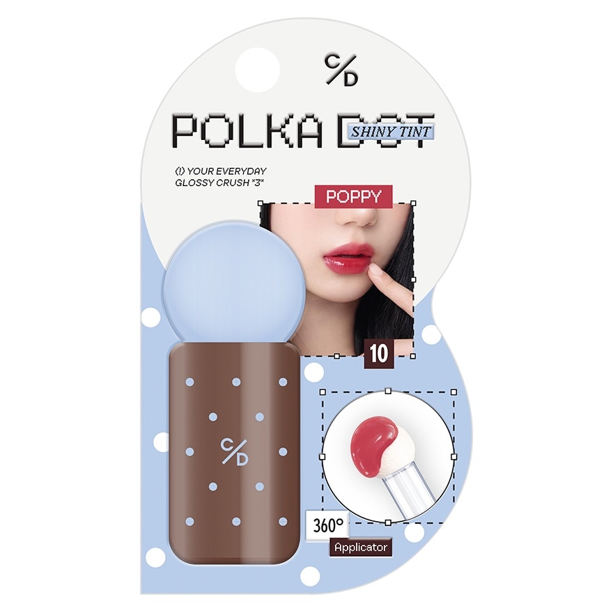 Cathy Doll Polka Dot Shiny Tint 3g. 10 Poppy image